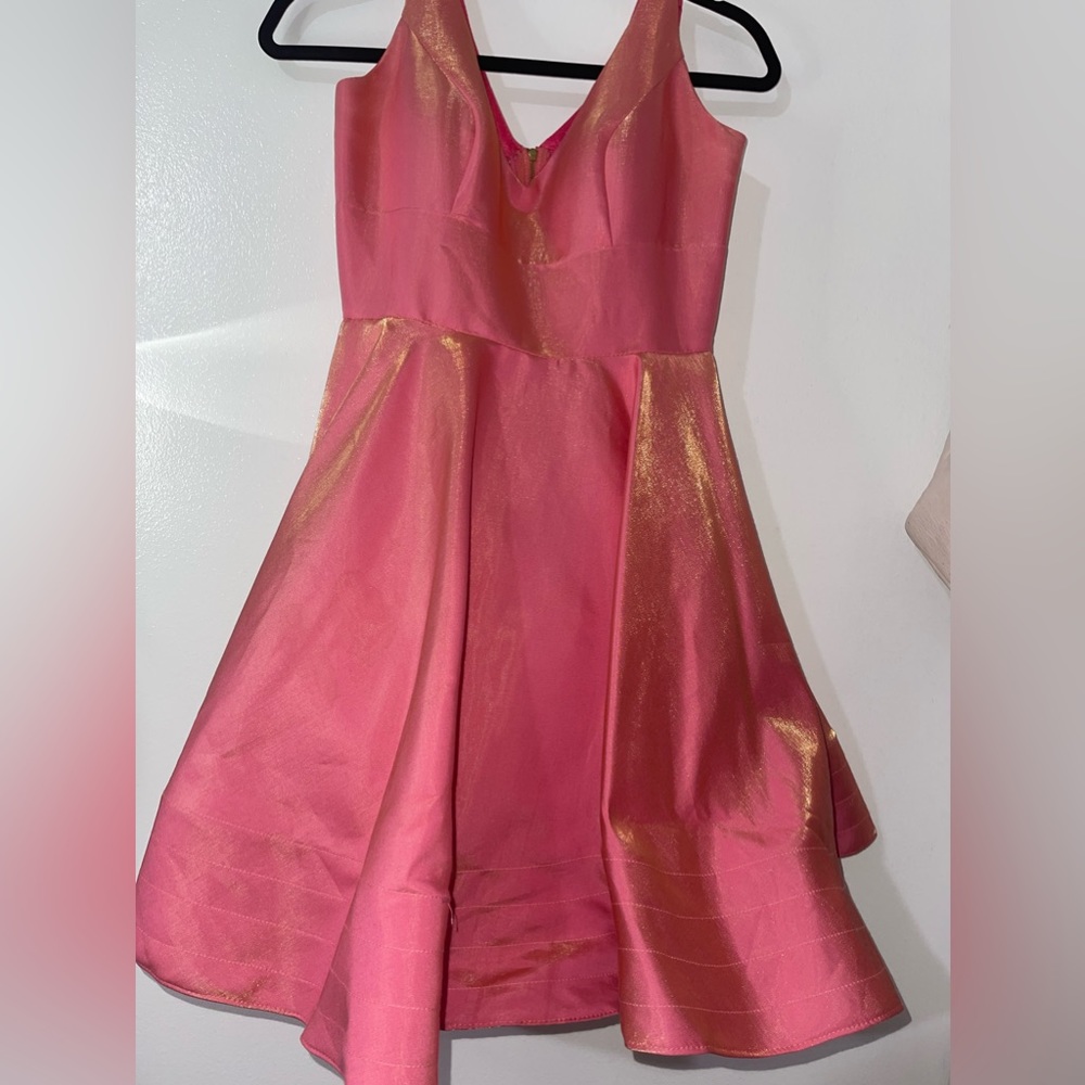 Pink with gold sparkles women’s dress